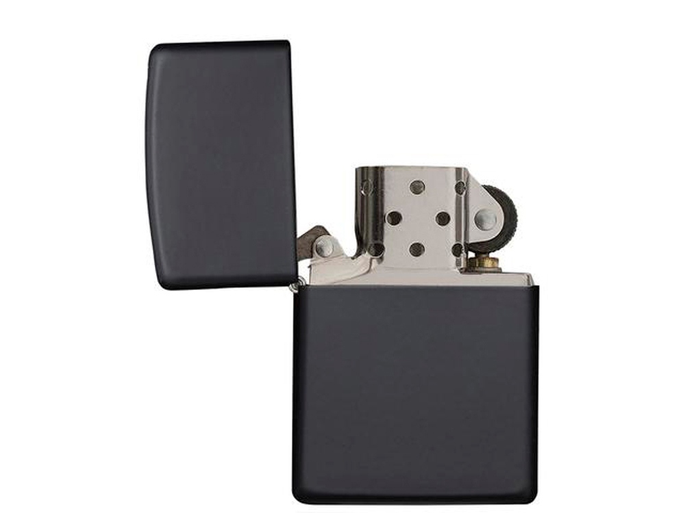 Зажигалка ZIPPO Classic с покрытием Black Matte, латунь/сталь, чёрная, матовая, 38x13x57 мм-2