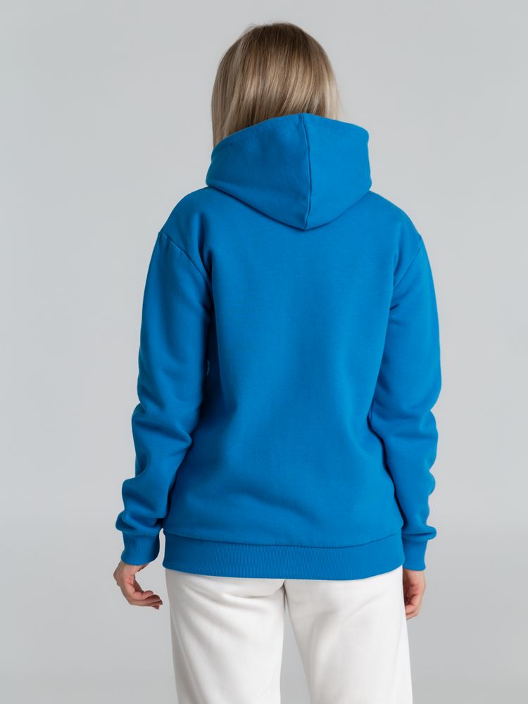 Толстовка с капюшоном на молнии Unit Siverga Heavy, бирюзовая-3