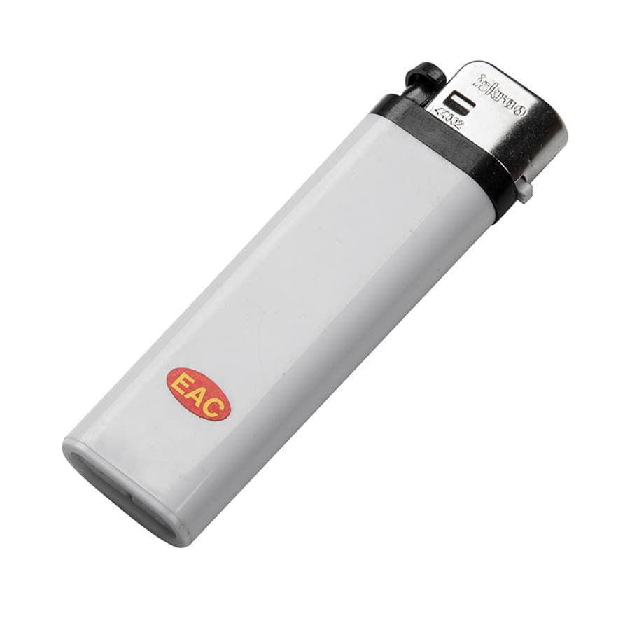 Зажигалка кремниевая ISKRA, белый-1