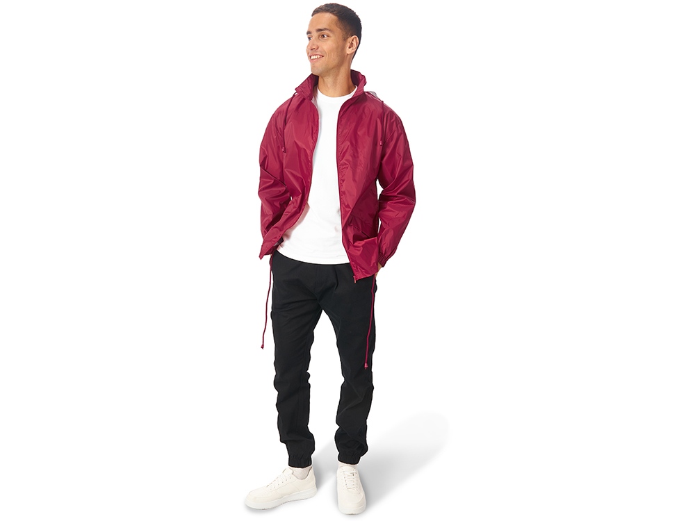 Ветровка Miami мужская с чехлом, красный-3