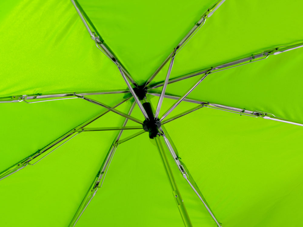 Зонт Picau из переработанного пластика в сумочке, зеленое яблоко-4