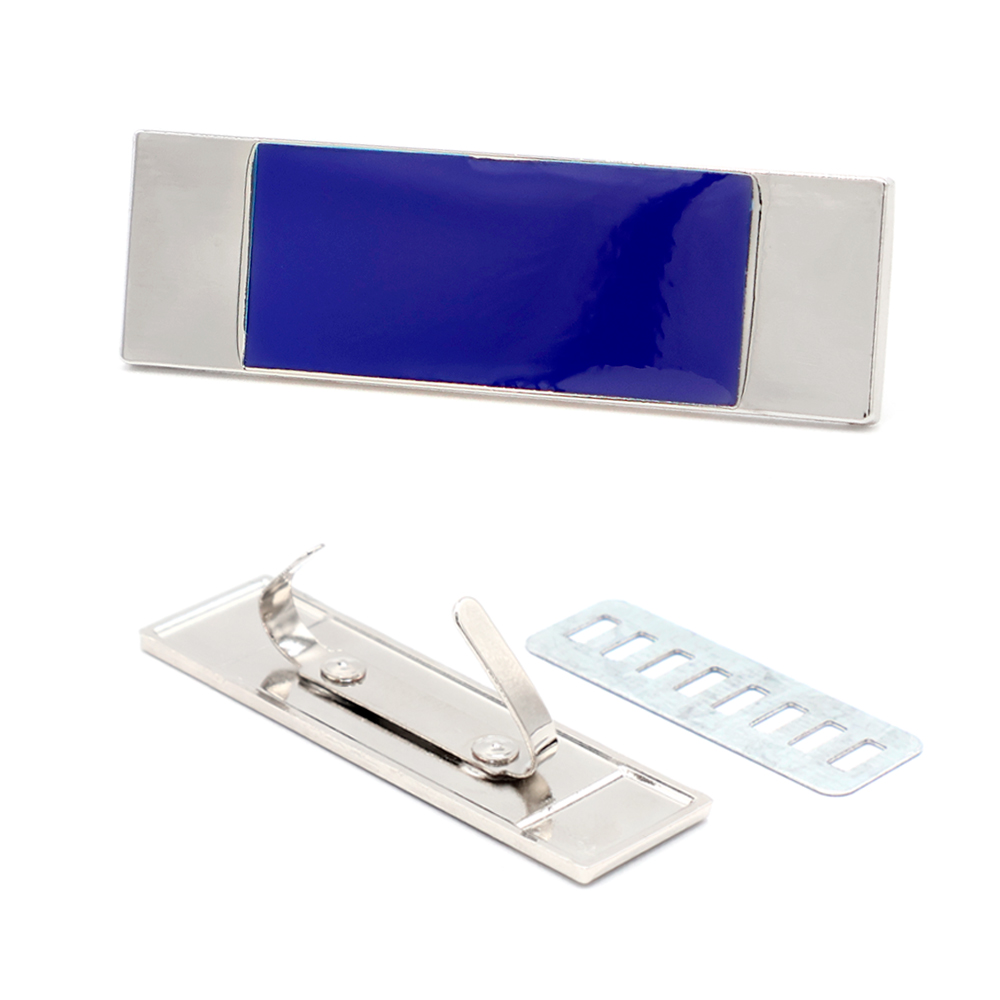 Шильд металлический, серебряно-синий-0