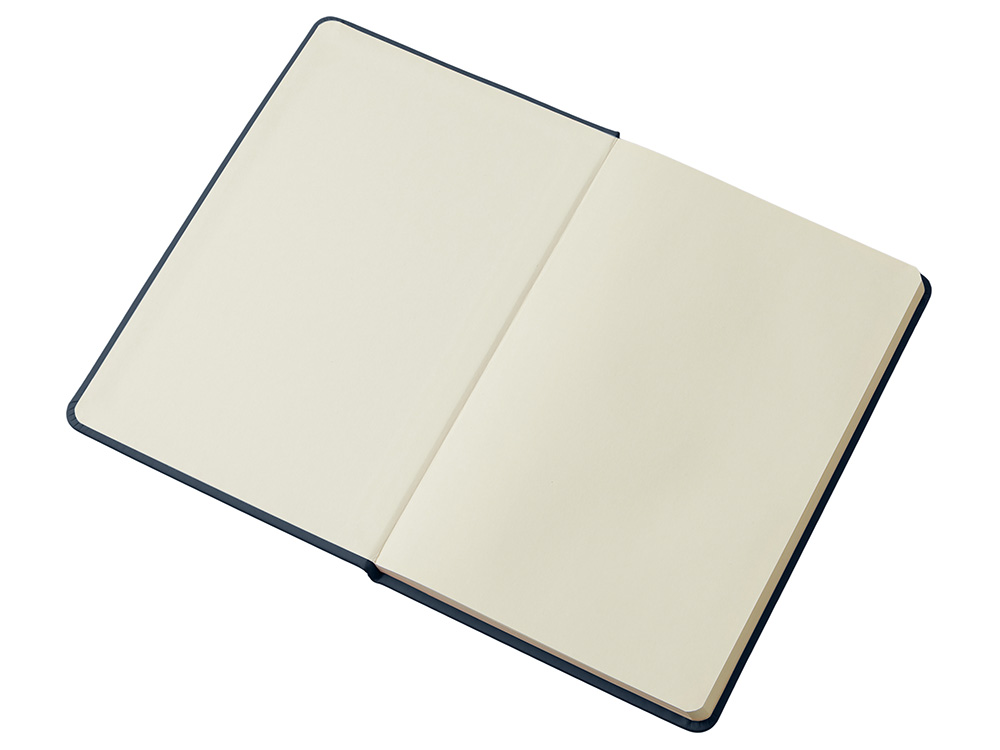 Блокнот в твердой обложке A5 Виспи в клетку, темно-синий-2