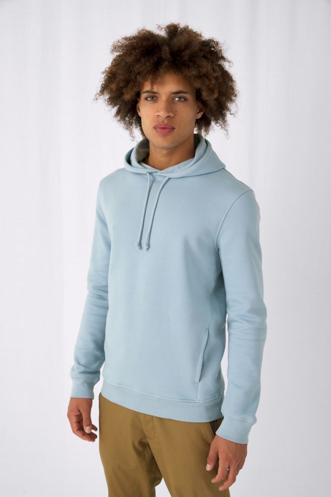 Толстовка с капюшоном унисекс BNC Inspire (Organic), темно-синяя-3