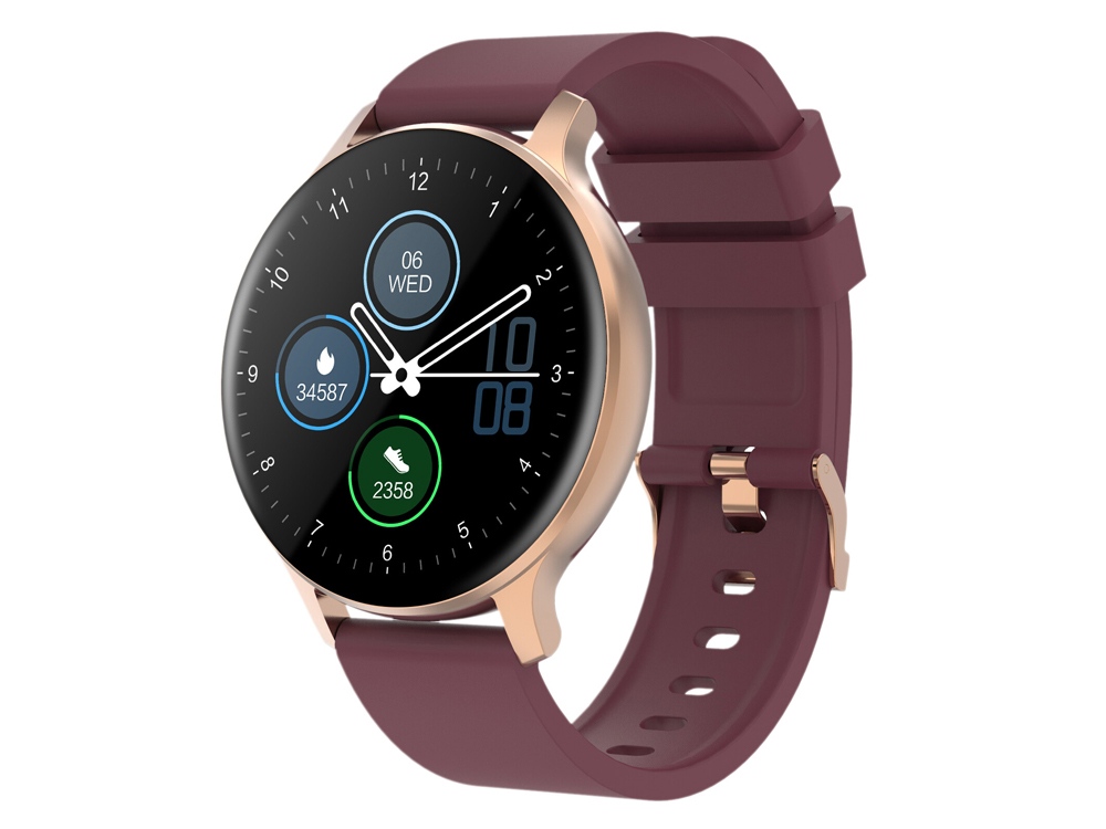 Смарт-часы Canyon SW-68  Badian, IP68, темно-красный-0