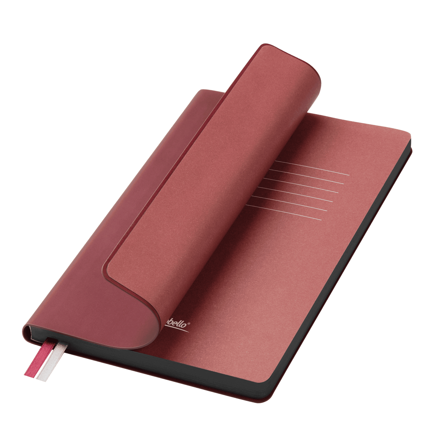 Ежедневник Moon river недатированный, бургунди-0