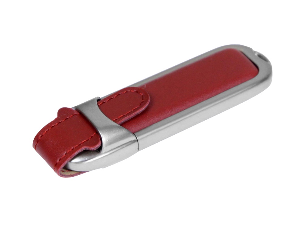 Флешка с массивным классическим корпусом, 16 Гб, коричневый/серебристый-0