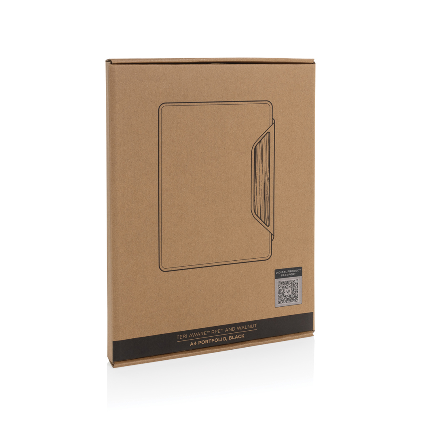 Органайзер Teri из rPET AWARE™ и орехового дерева, A4-2