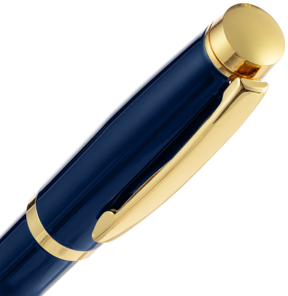 Ручка шариковая Letra Gold, глянцевая, темно-синяя-2