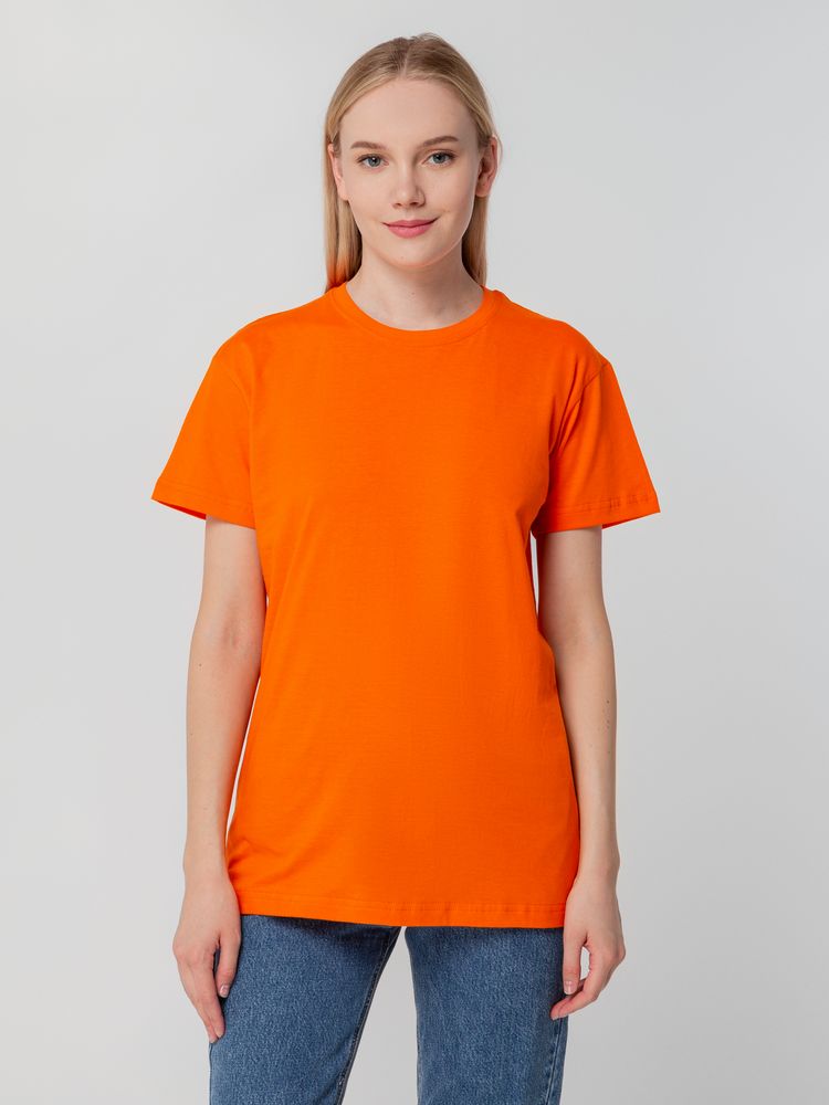 Футболка унисекс T-bolka 140, оранжевая-4