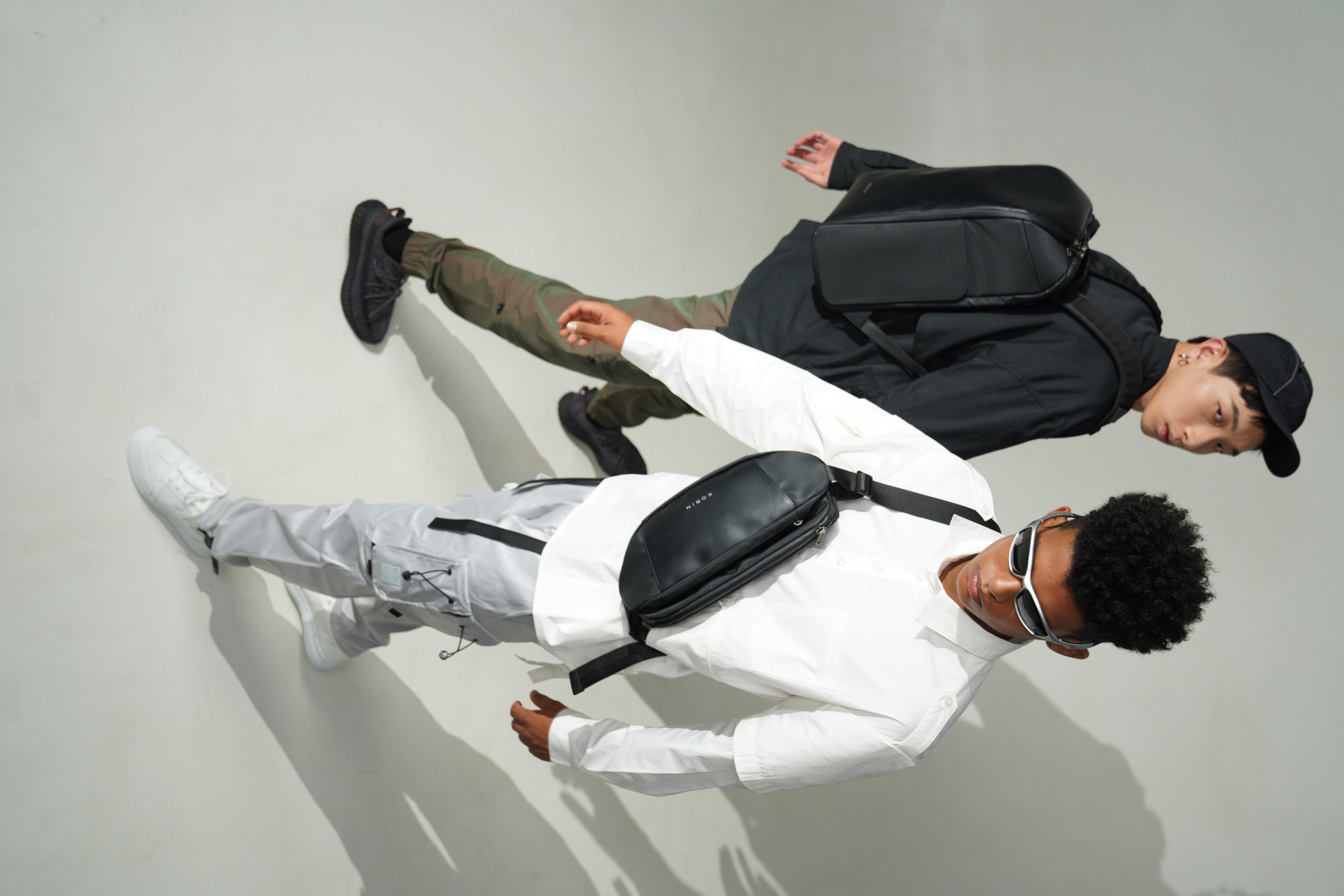 Рюкзак FlipPack 47х30х17 см, черный-22