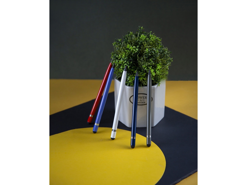 Вечный карандаш Eternal со стилусом и ластиком, серый-4