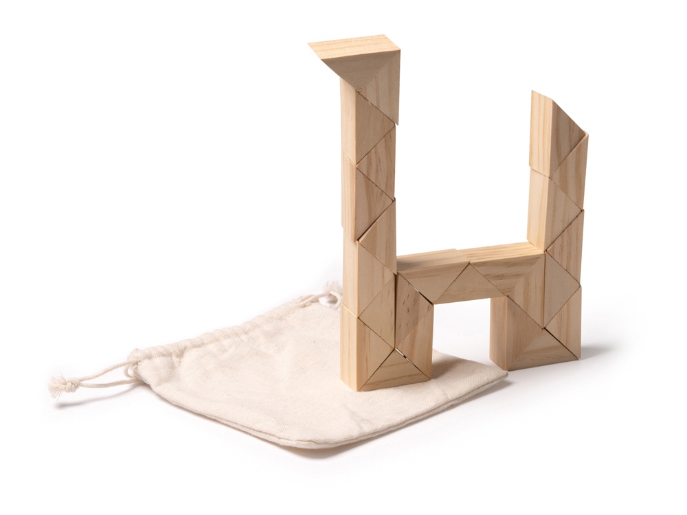 Деревянный пазл-головоломка NOKIT из 24 частей.-0