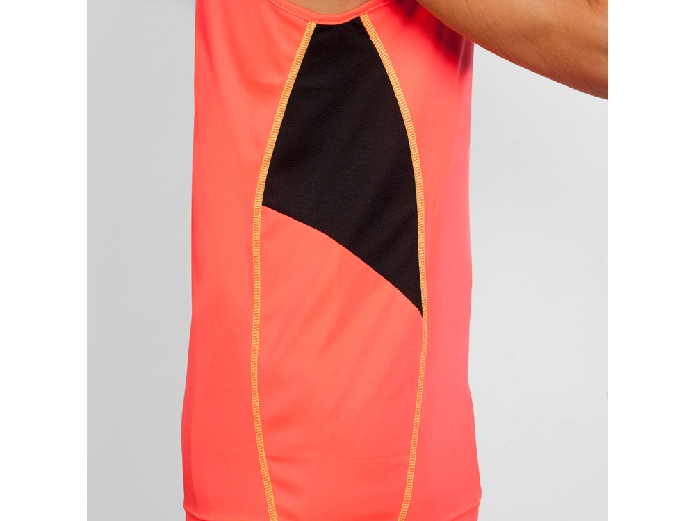 Майка Misano мужская, неоновый коралловый/черный-6