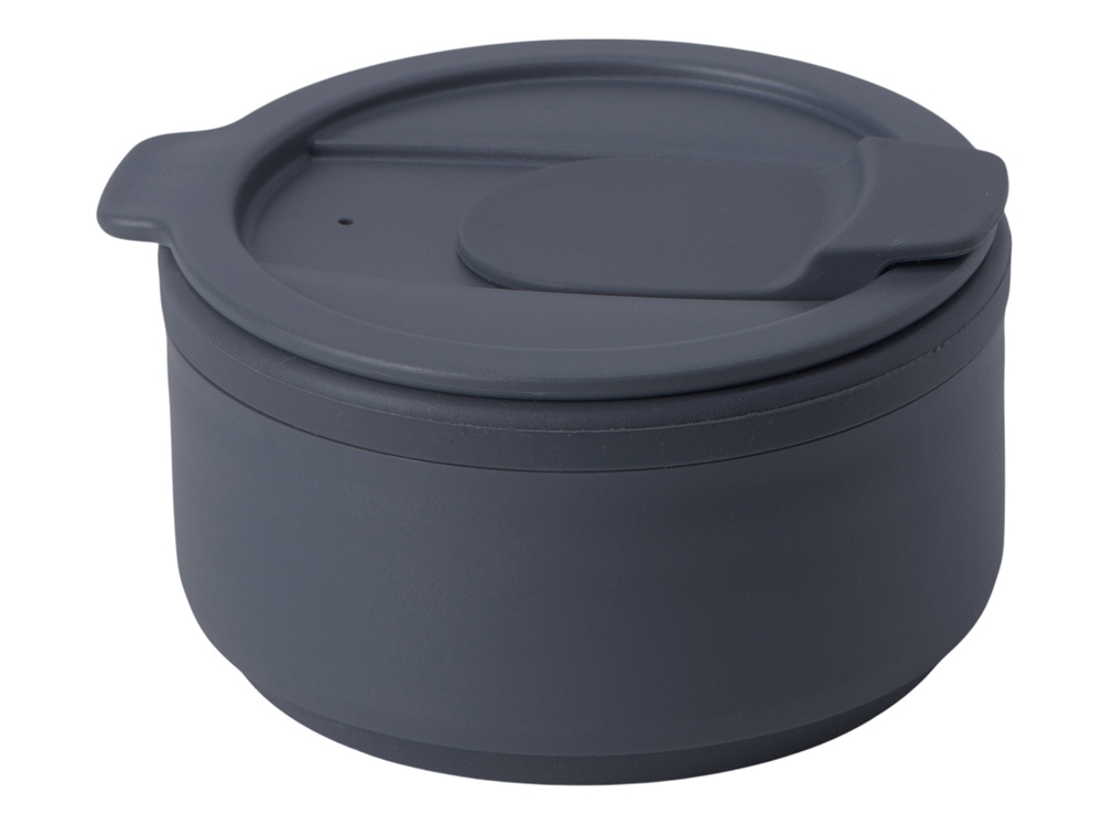 Силиконовый складной стакан GoCup, темно-серый-3