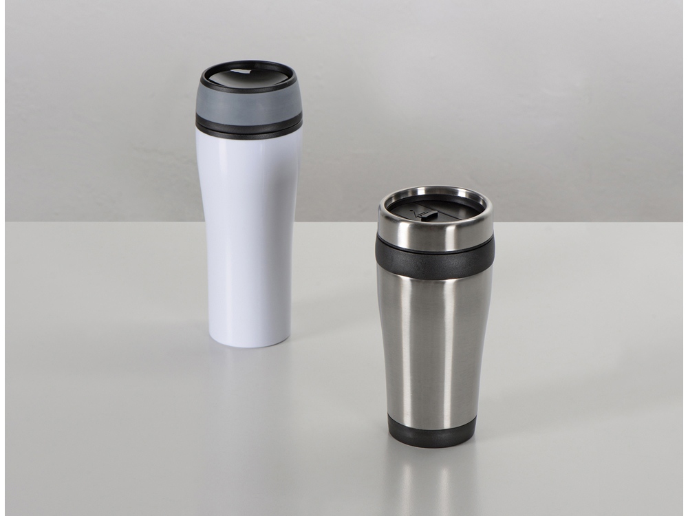 Термостакан герметичный Curve, белый-3