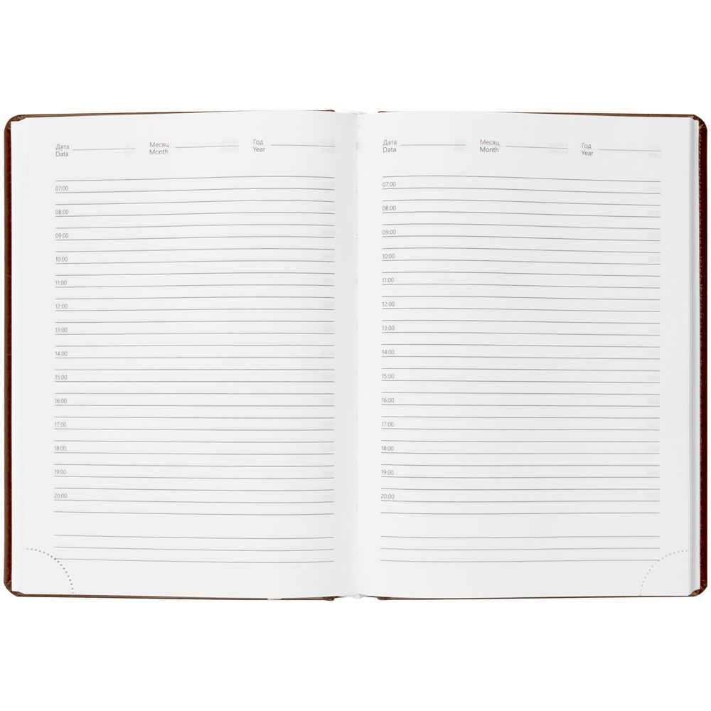 Ежедневник Nebraska, недатированный, бордовый-3