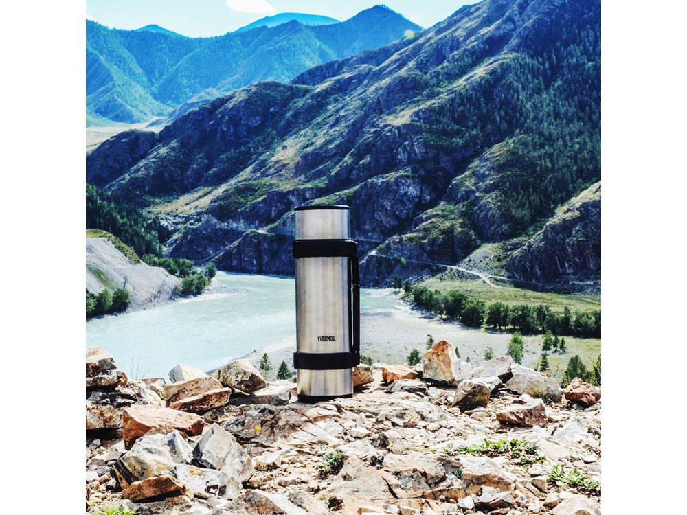 Термос со стальной колбой тм THERMOS NCB-12B Rocket Bottle 1,2L-7