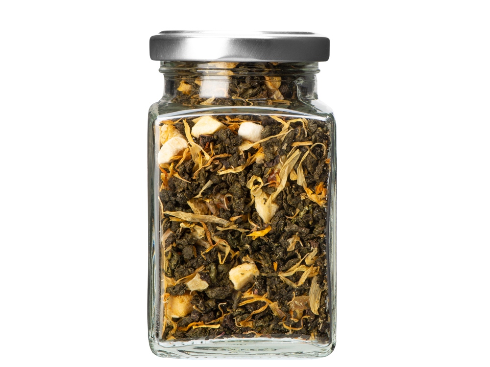 Чай манговый улун, серия Bouquet, стеклянная банка-1