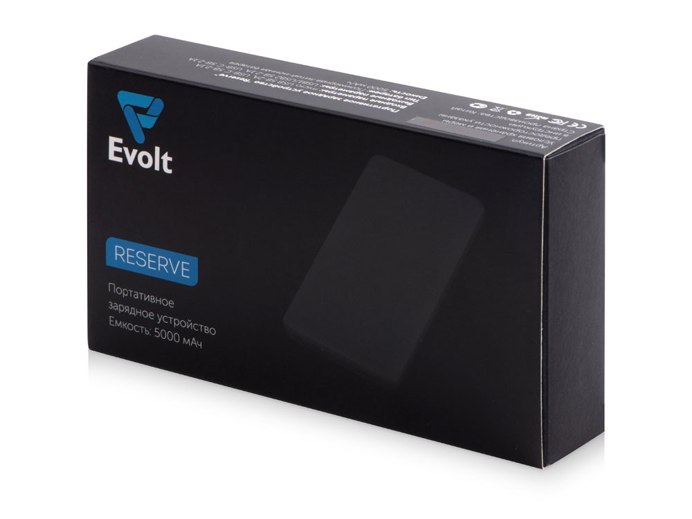 Портативное зарядное устройство Reserve с USB Type-C, 5000 mAh, красный-8