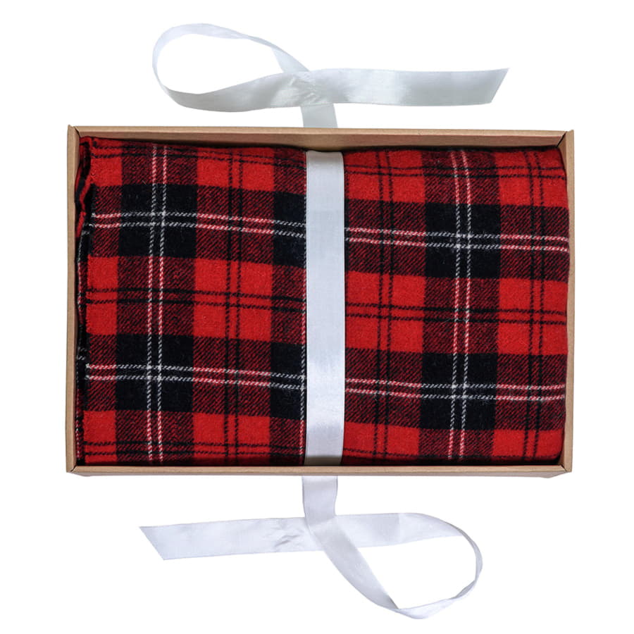 Плед  "FINE WOOL", ярко-красный-2