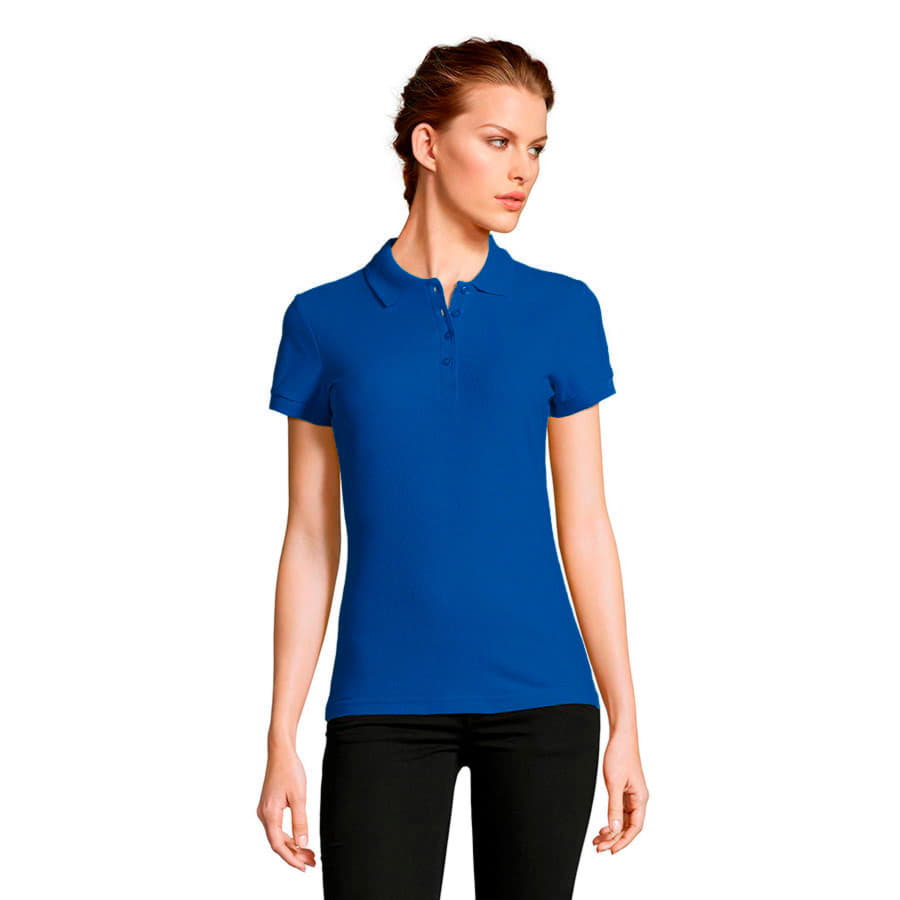 Рубашка поло женская PEOPLE 210, синий-1