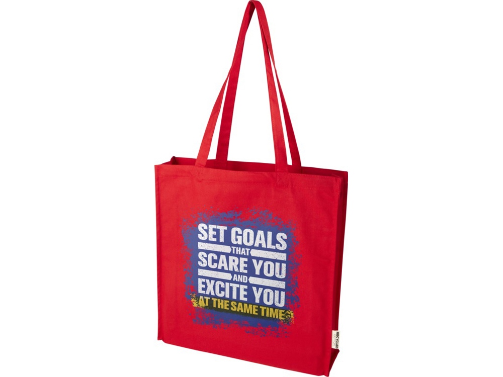 Florida эко-сумка с ластовицей плотностью 270 г/м² - Красный-5