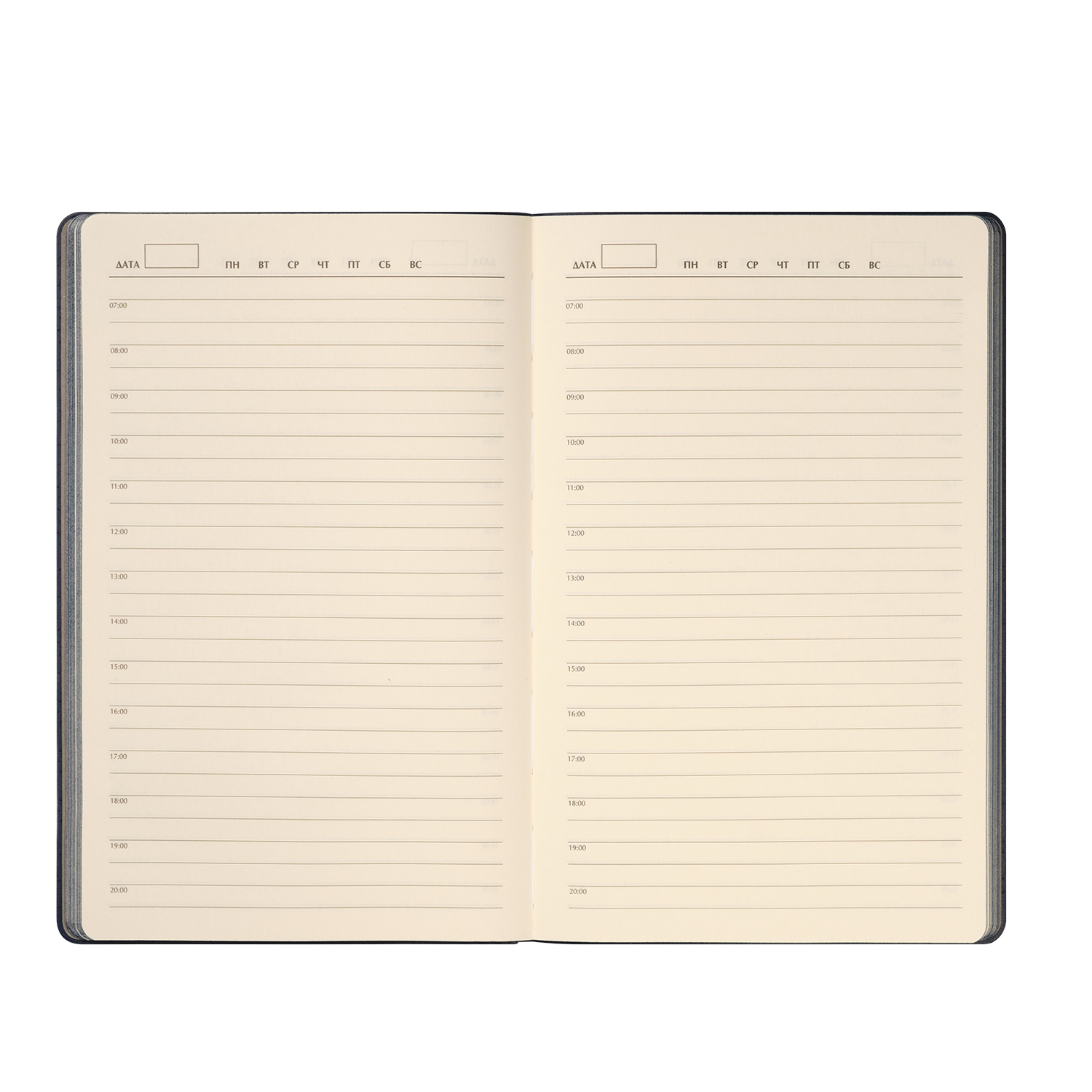 Ежедневник Рейн (Rain) недатированный, синий (без упаковки, без стикера)-8