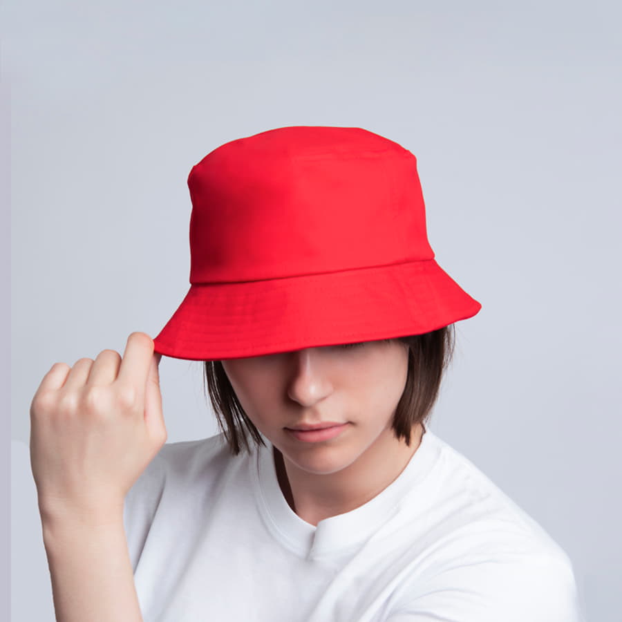 Хлопковая панама BRIM 250, красный-1