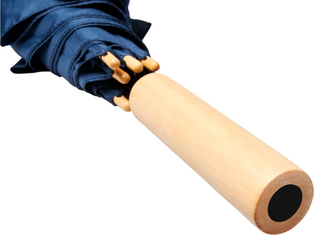 23-дюймовый автоматический зонт Alina из переработанного ПЭТ-пластика, темно-синий-4