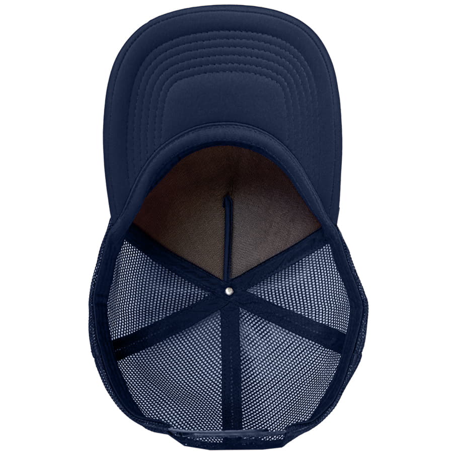 Бейсболка FLICK, 5 клиньев, пластиковая застежка, темно-синий-5