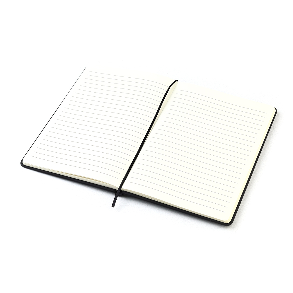 Блокнот A5 Monte в твёрдом переплёте, Черный-1