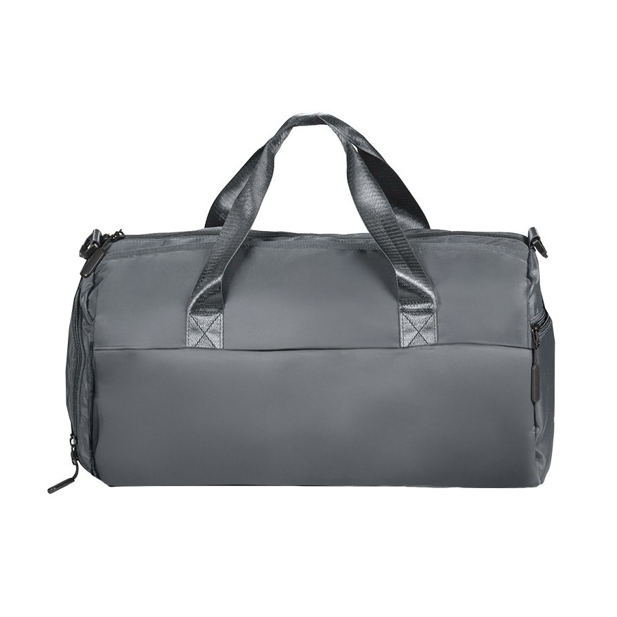 Сумка спортивная "Gym" ,без ремня ; серая; 45х21х20 см; полиэстер, темно-серый-1