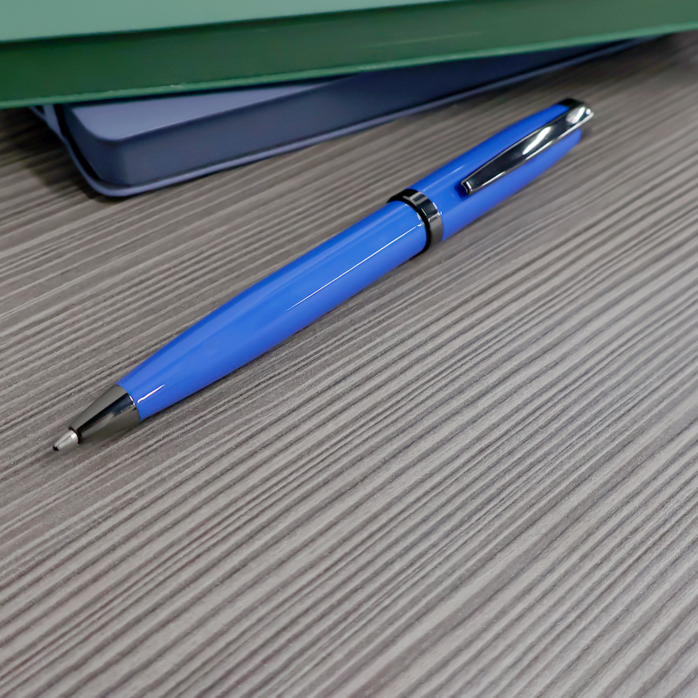 Ручка металлическая Betty, Светло-синий-3