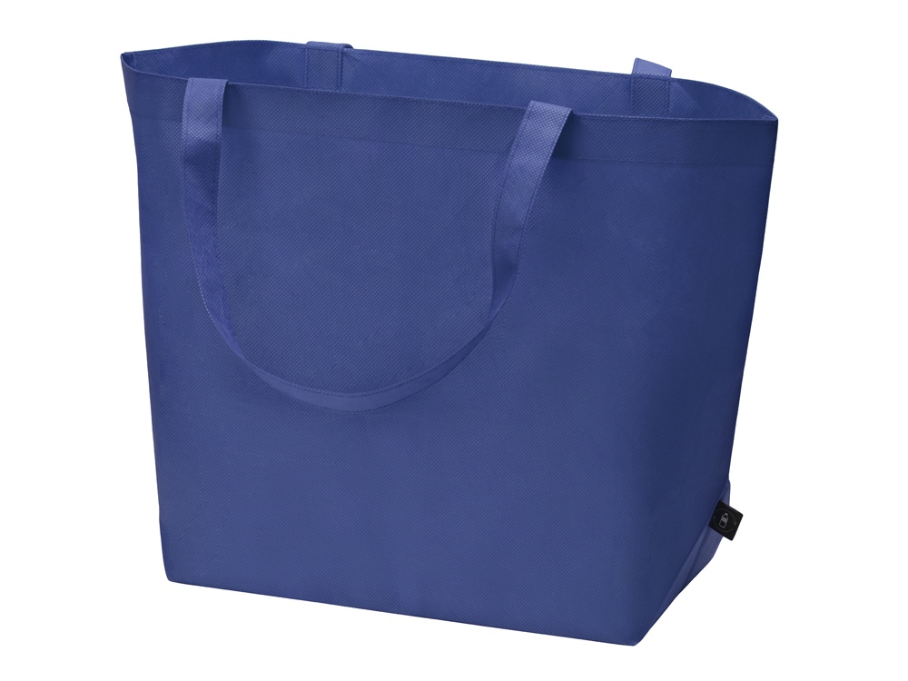 Сумка Reviver с донной складкой из нетканого переработанного материала RPET, синий-1