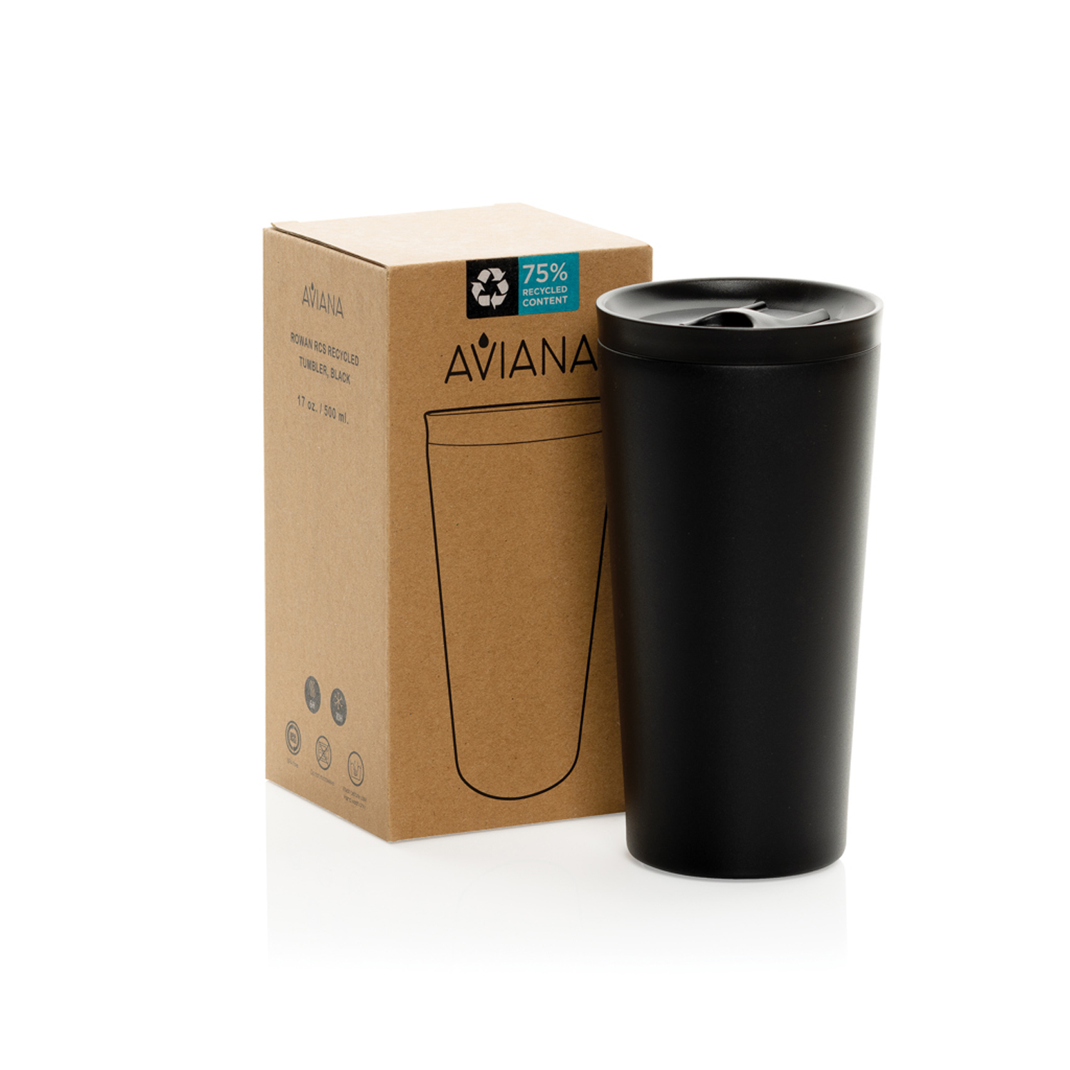 Термокружка Aviana™ Rowan из переработанной стали RCS, 500 мл-2