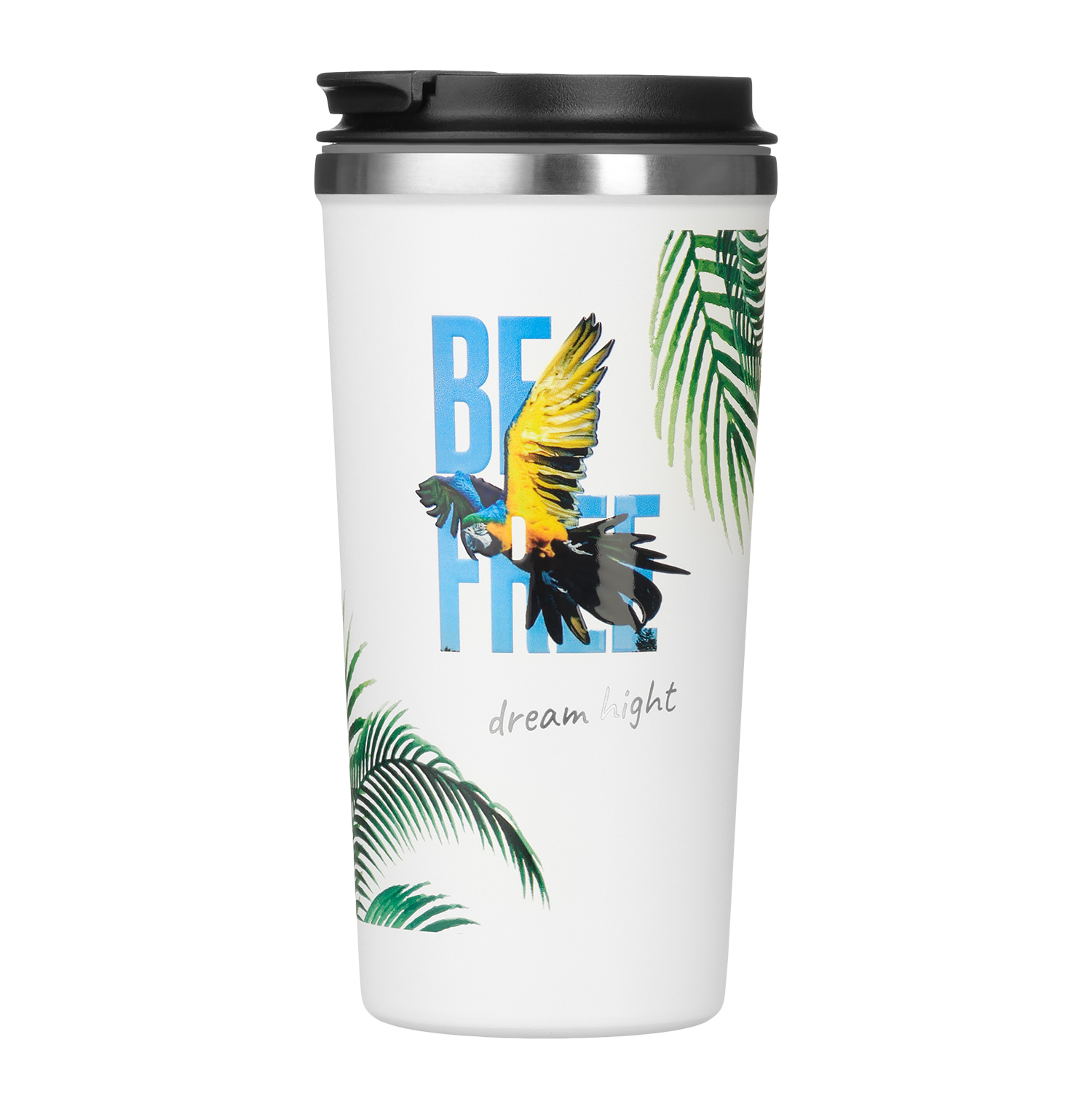 Термокружка вакуумная Palermo, белая, зернистое покрытие-9