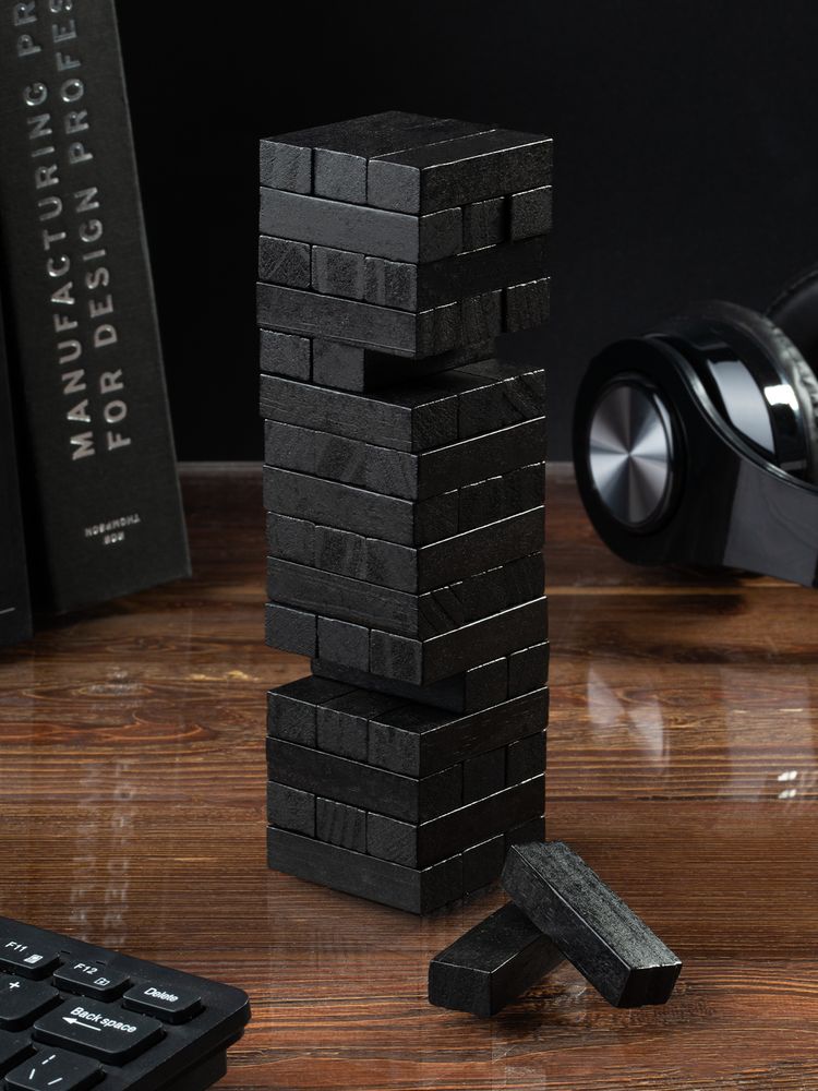 Игра «Деревянная башня мини», черная-4