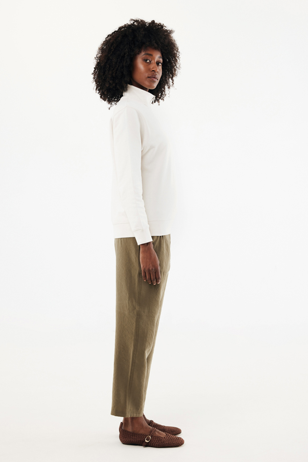 Свитшот на молнии Iqoniq Elgon из переработанного хлопка, 300 г/м²-11