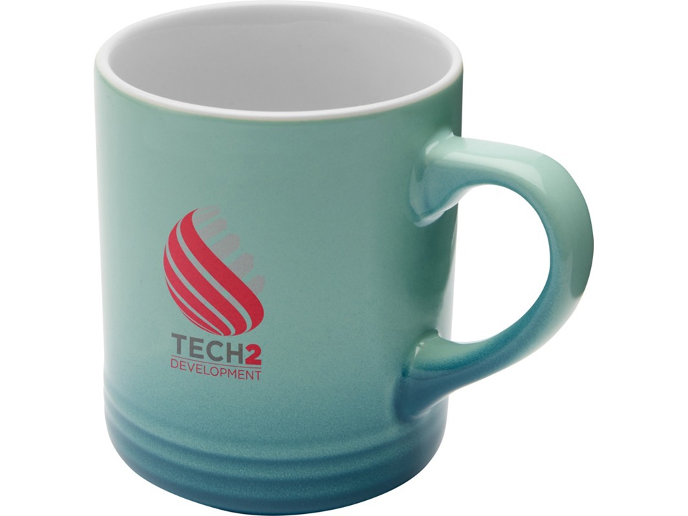 Laguna керамическая кружка объемом 330 мл, бирюзовый-3