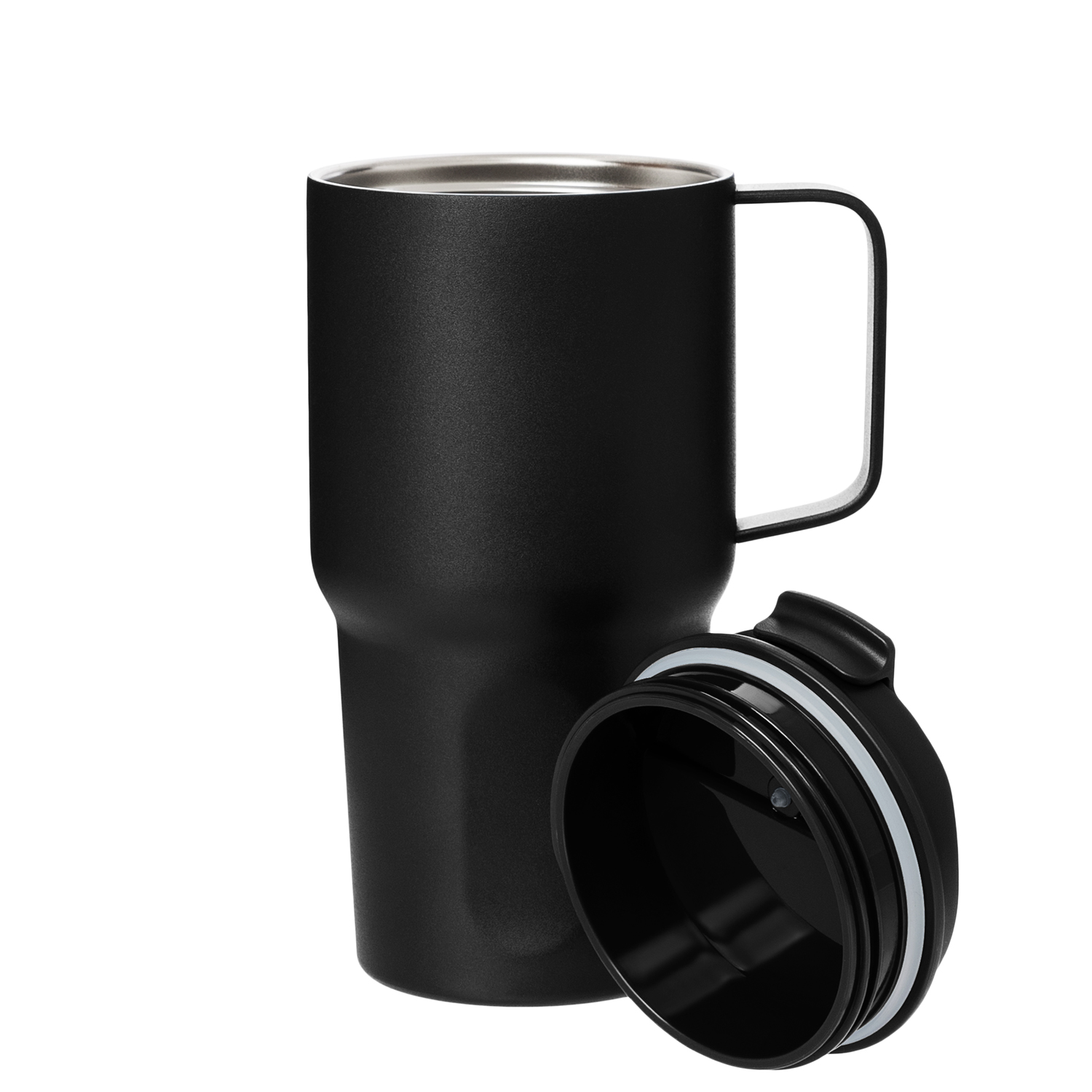 Термокружка вакуумная Авентура (Aventura), черная-2