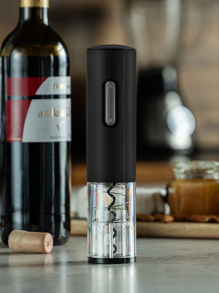 Электрический штопор с ножом для фольги Wine Diesel, черный-3