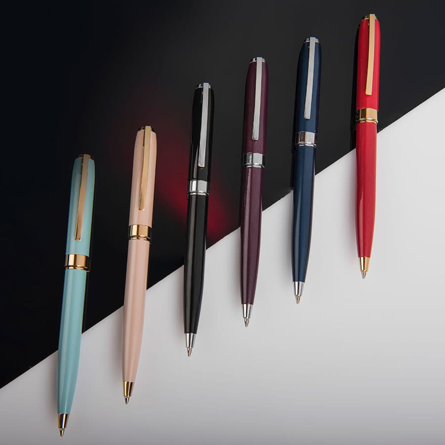 Ручка шариковая ROYALTY, красный, золотистый-1