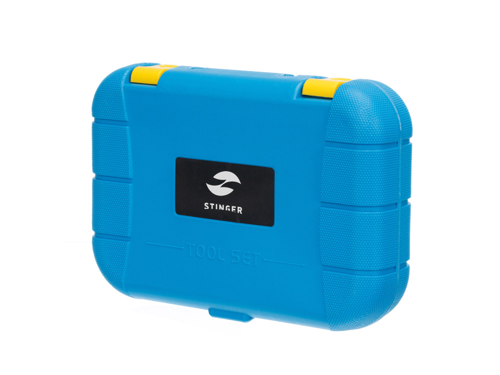 Набор инструментов Stinger, 15 инструментов, в пластиковом кейсе, 290х205x75 мм, синий-2