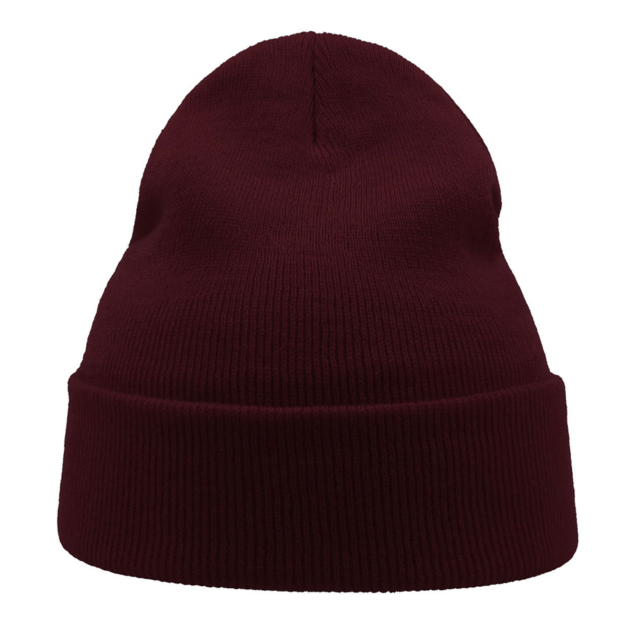 Шапка вязаная  двойная Wind-S, бордовый-6