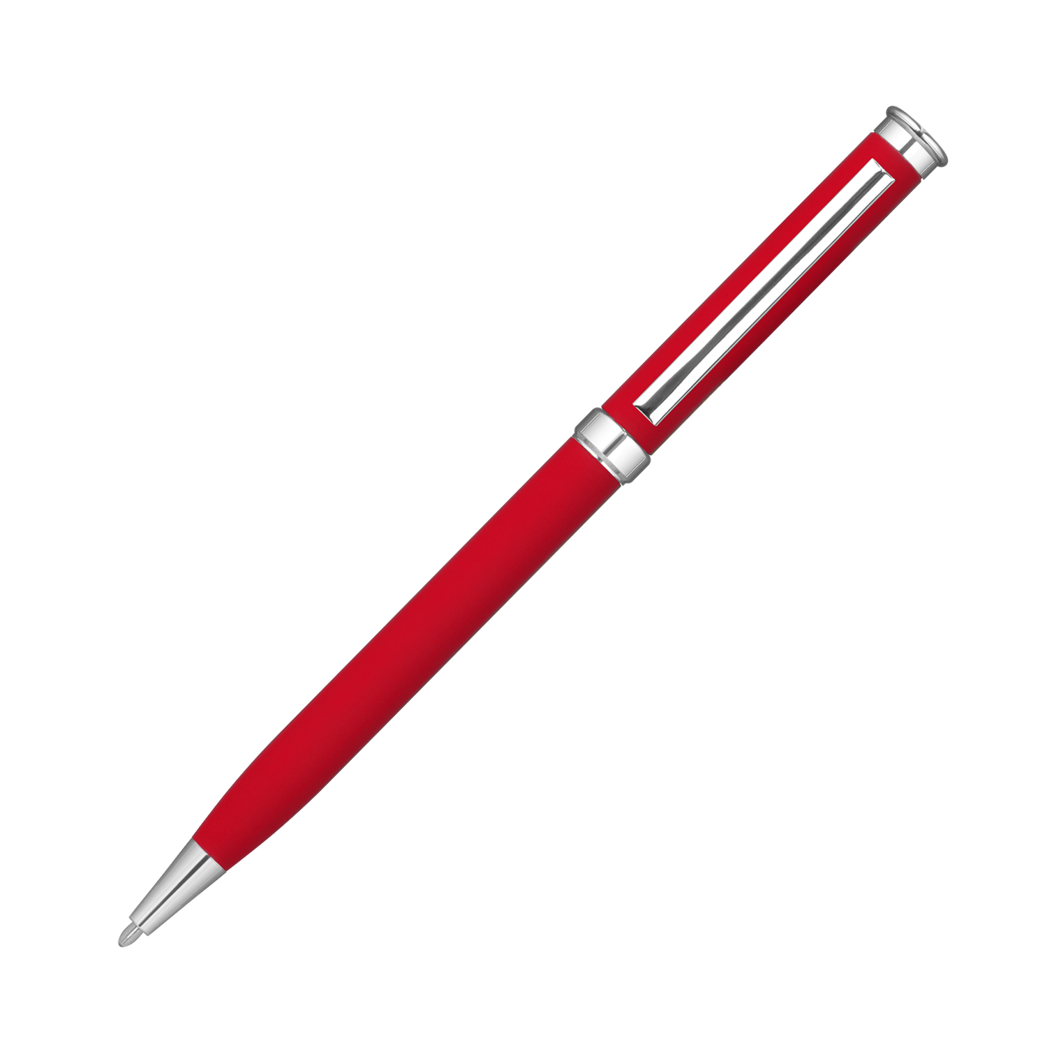 Шариковая ручка Бенуа (Benua), красная-1