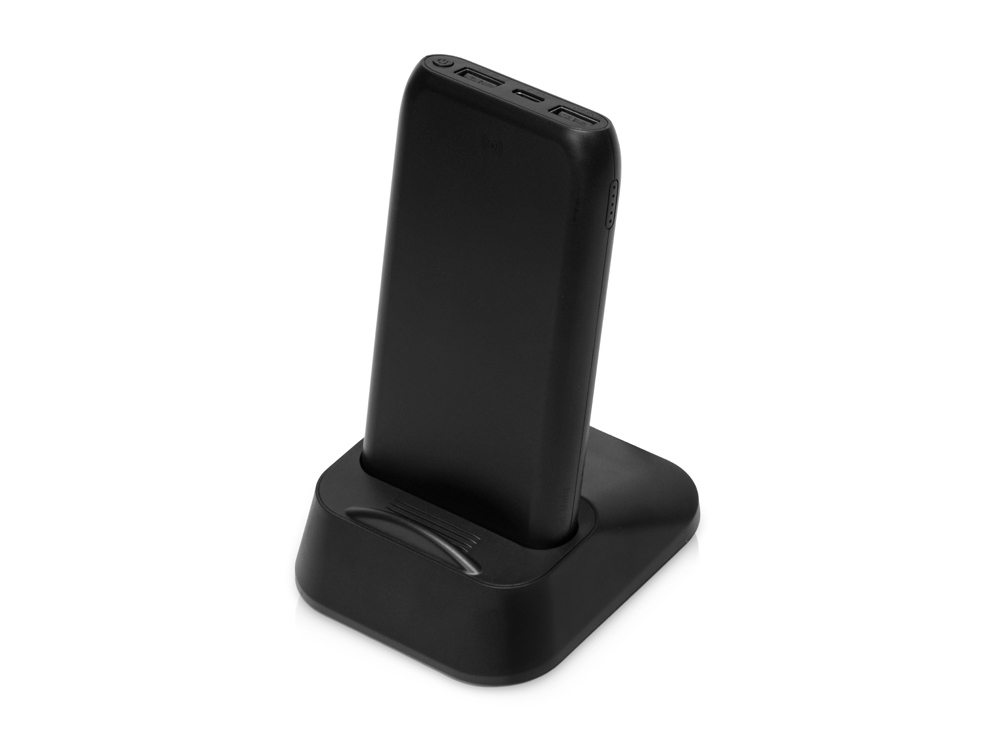 Портативное беспроводное зарядное устройство с док-станцией Uniq, 10000 mah, черный-1