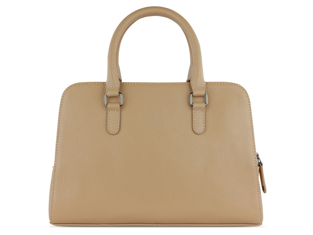 Сумка женская BUGATTI Elsa, песочного цвета, воловья кожа/полиэстер, 32х13х22 см-6