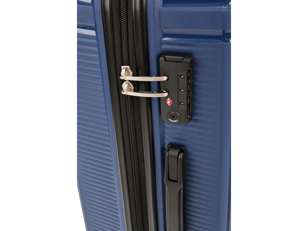 Чемодан 4-х колесный, Magellan, TRINIDAD, 70л, синий металлик-6