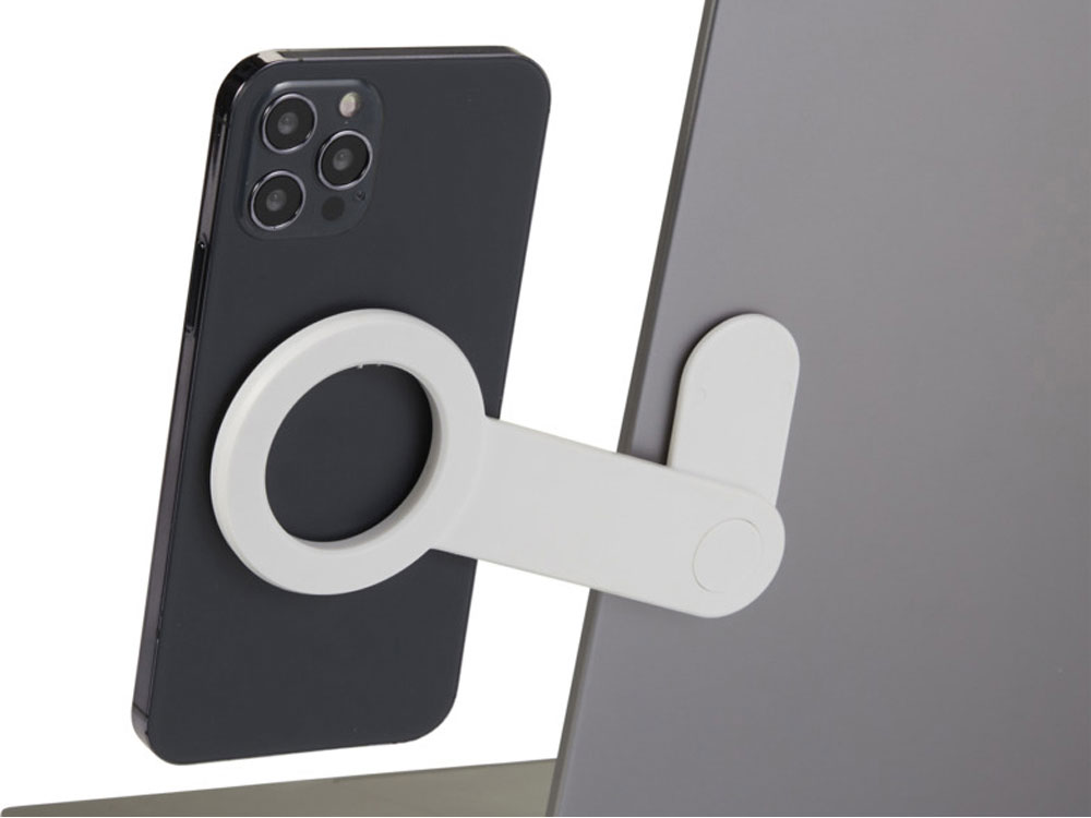 Настольный держатель для телефона Hook из пластика, серый-3